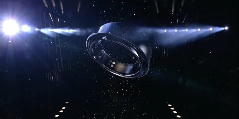Presente em inúmeros rumores, o Samsung Galaxy Ring foi revelado de surpresa junto à linha Galaxy S24 (Imagem: Samsung)