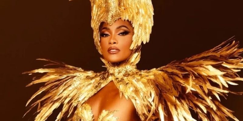 Erika Januza, uma das personalidades mais queridas do Carnaval