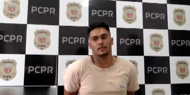 Jhonathan Reynaldo dos Santos, de 24 anos, foi preso por tentativa de homicídio — Foto: Reprodução