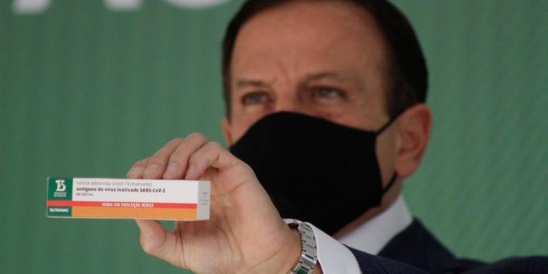 O governador de São Paulo, João Doria (PSDB), anuncia a criação da Butanvac, vacina integralmente desenvolvida pelo Instituto Butantan