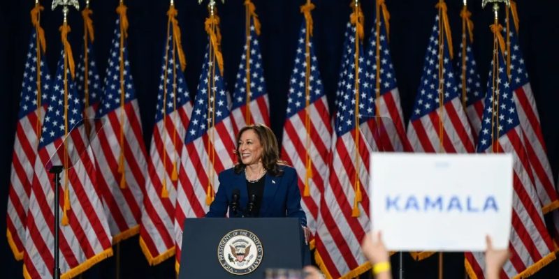 Vice-presidente dos EUA, Kamala Harris, realiza comício no Estado de Wisconsin