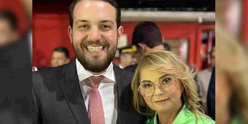 Vanda Camilo ao lado de genro, Claudinho Serra, apontado como chefe de esquema de corrupção em Sidrolândia. (Reprodução)