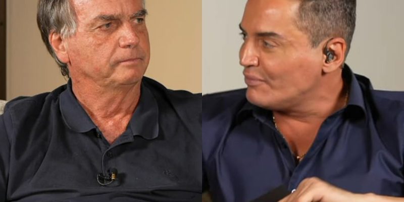 Jair Messias Bolsonaro e Leo Dias - Reprodução: Leo Dias TV