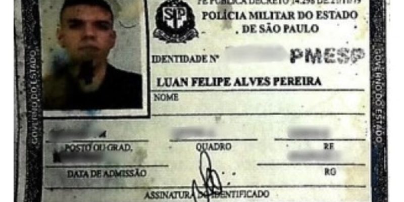 O soldado Luan Felipe Alves Pereira já foi indiciado por matar um motoqueiro, com 11 tiros, em 26 de março do ano passado