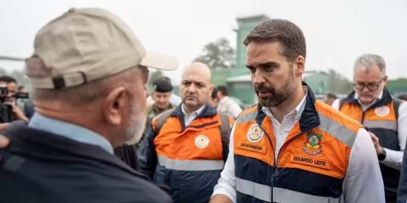 Lula e o governador Eduardo Leite em Santa Maria — Foto: Reprodução Redes Sociais