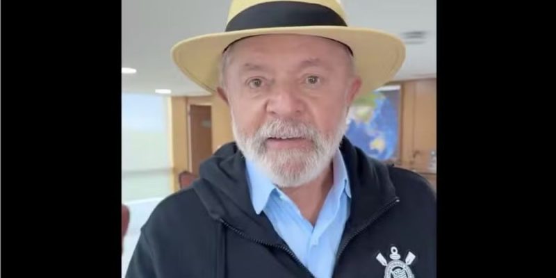 Lula em vídeo fazendo doação ao Corinthians  - Foto: Reprodução