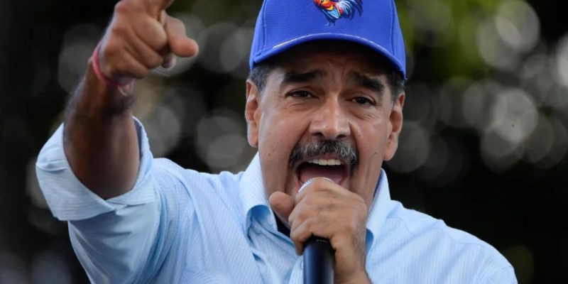 Presidente venezuelano, Nicolás Maduro, em discurso no Palácio de Miraflores, em Caracas