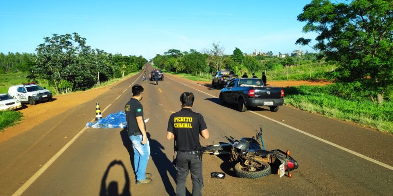 Motociclista morre em acidente entreDourados e Fátima do Sul (Imagem: Adilson Domingos)