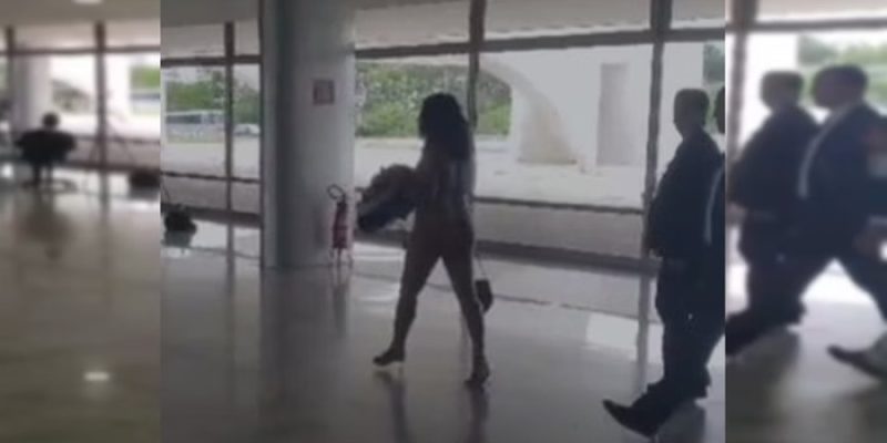 Mulher em aparente surto tentou entrar pelada no Palácio do Planalto na manhã desta quarta-feira (30/10) para falar com o presidente Lula