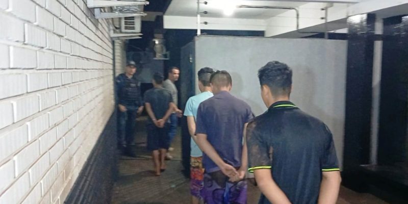 Adolescentes envolvidos em espancamento que terminou em morte (Foto: Leandro Holsbach)