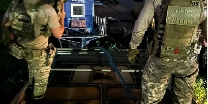Homens foram presos e responderão pelos crimes de contrabando e por posse ilegal de arma de fogo  - Imagem - Polícia Federal/Divulgação