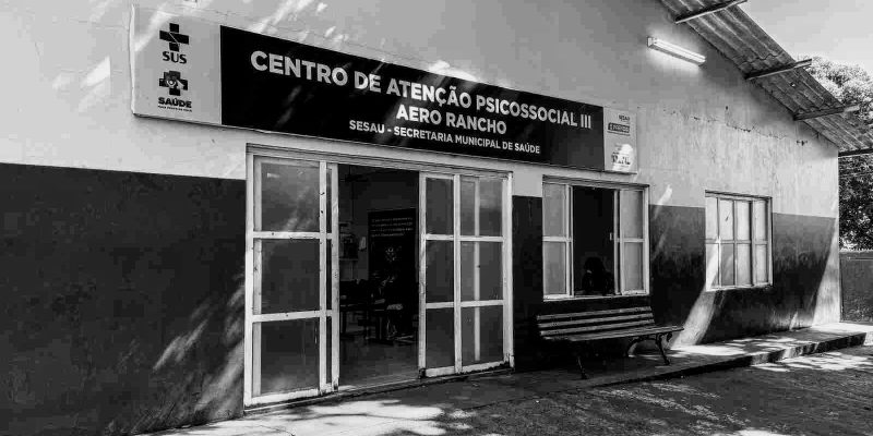 Fachada do CAPS III, no Bairro Aero Rancho (Divulgação/PMCG)