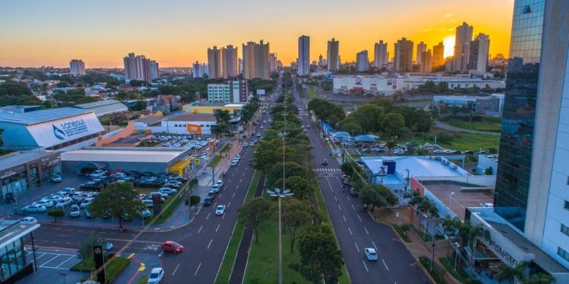 Vista da cidade de Campo Grande, capital de Mato Grosso do Sul — Foto: Silas Ismael