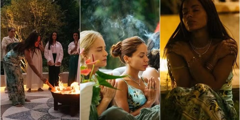 Anitta participou de ritual com Angélica e Juliette — Fotos: Reprodução/Instagram
