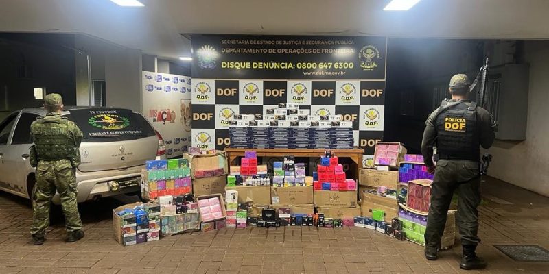 Material apreendido pelo DOF (Foto: Assessoria/Divulgação)