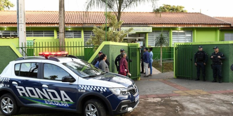 Segurança nas escolas. Fotos: Bruno Rezende