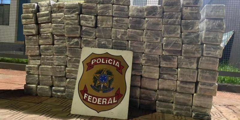Droga foi apreendida pela PF em Ponta Porã na segunda-feira - Crédito: Divulgação/PF