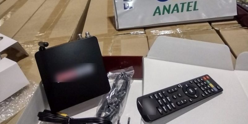 Decodificador apreendido durante ato de fiscalização (Imagem: Divulgação/Receita Federal)
