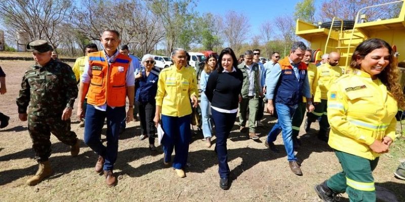 Comitiva federal acompanha ações de enfrentamento aos incêndios florestais no Pantanal - Imagem -  Divulgação/MPO