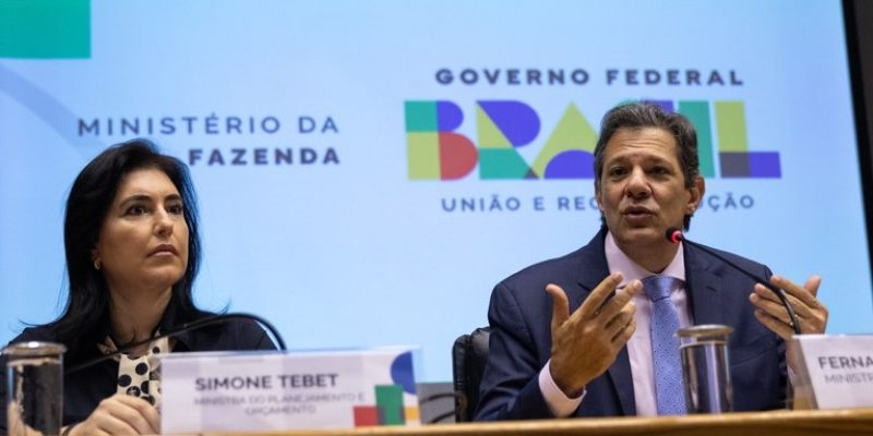 Ministros Simone Tebet (Planejamento) e Fernando Haddad (Fazenda): na ponta do lápis
